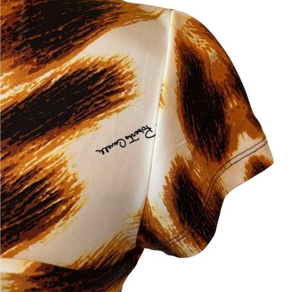 Roberto Cavalli Animal Print Stretch Top Small - Picture 2 of 9